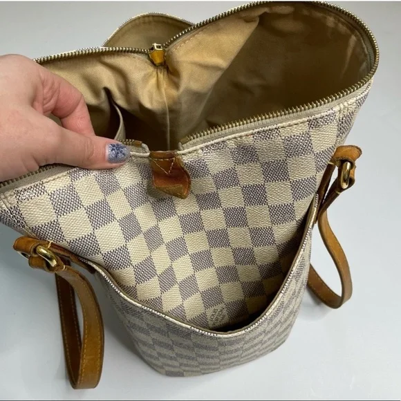 🤩authentic Louis Vuitton Damier Azur Totally tote PM - Picture 10 of 15